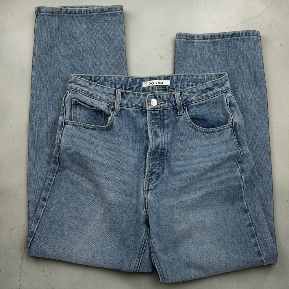 DOGMA Jeans Light Wash Blue Straight Leg Size 9 | Scandi Girl